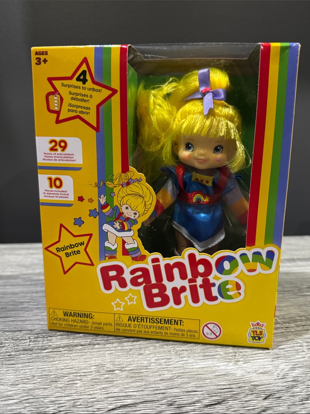 NEW: Rainbow Brite Doll & Accessories - Collectible 5 1/2” Fashion Doll